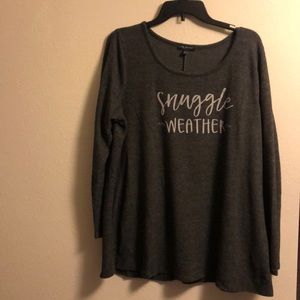 Swing style soft thin weight sweater